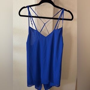 Guess Elegant Blue Women's tank top size Large